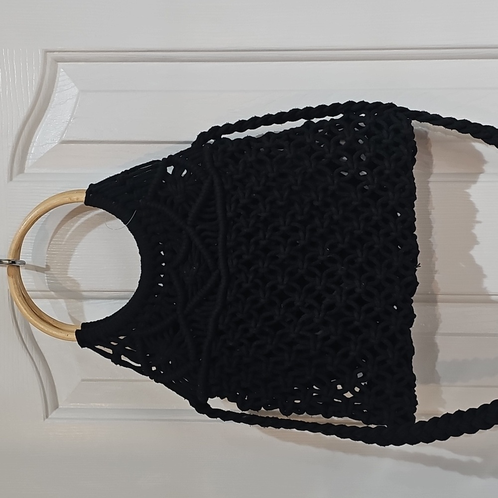 American eagle Black crochet bag